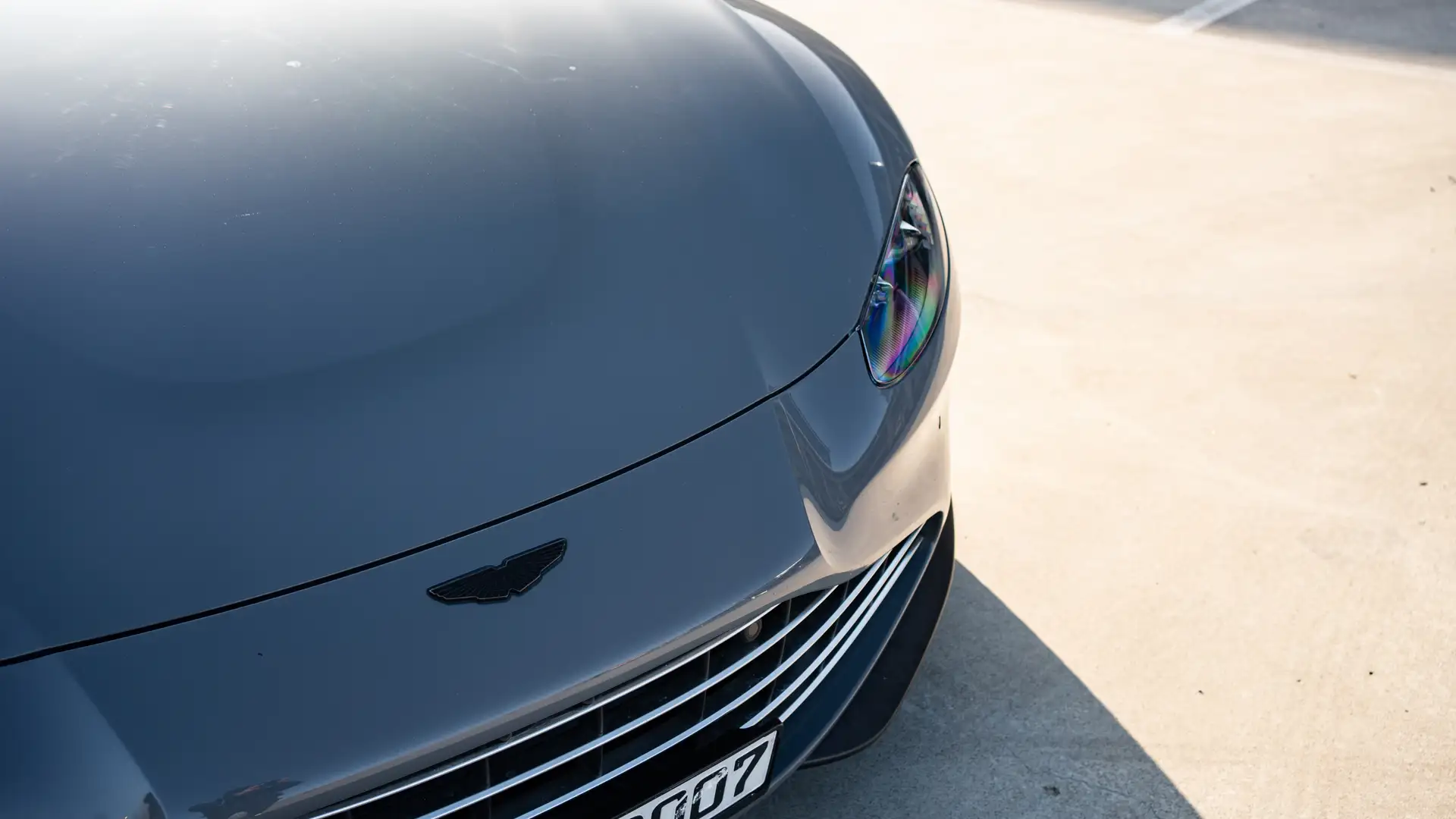 The front of our Aston Martin Vantage Roadster in detail.